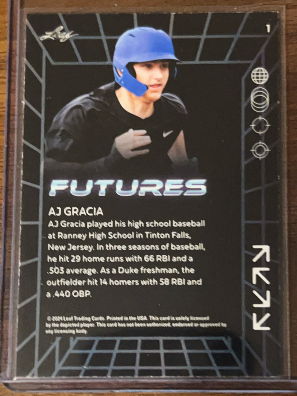 2024 Leaf Futures AJ Gracia #1 /249