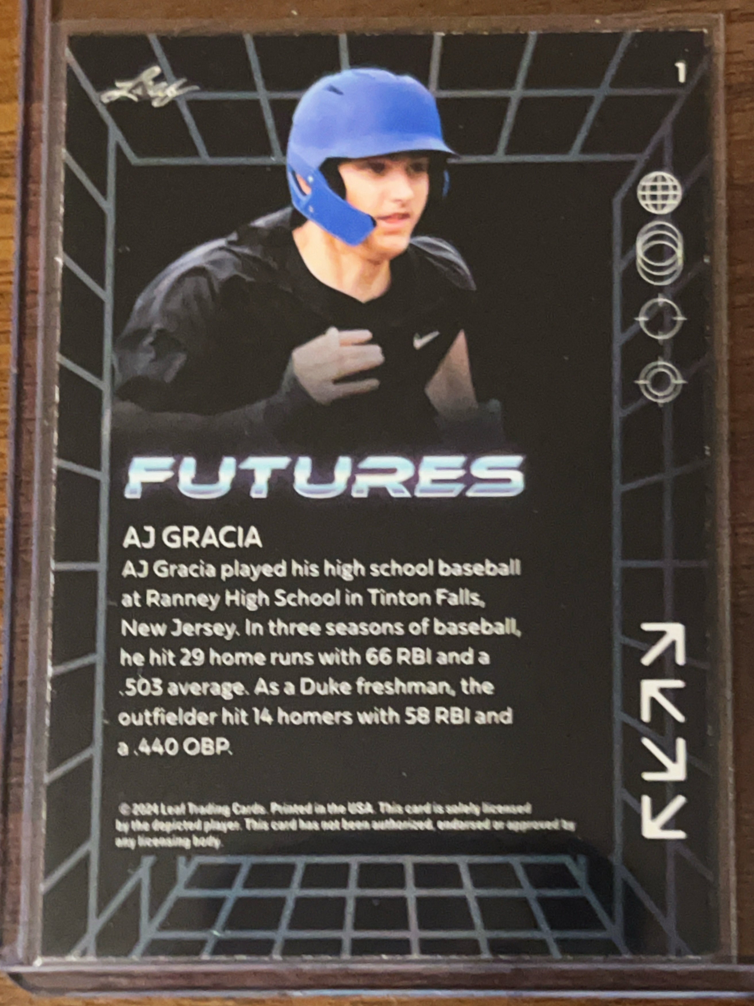 2024 Leaf Futures AJ Gracia #1 /249