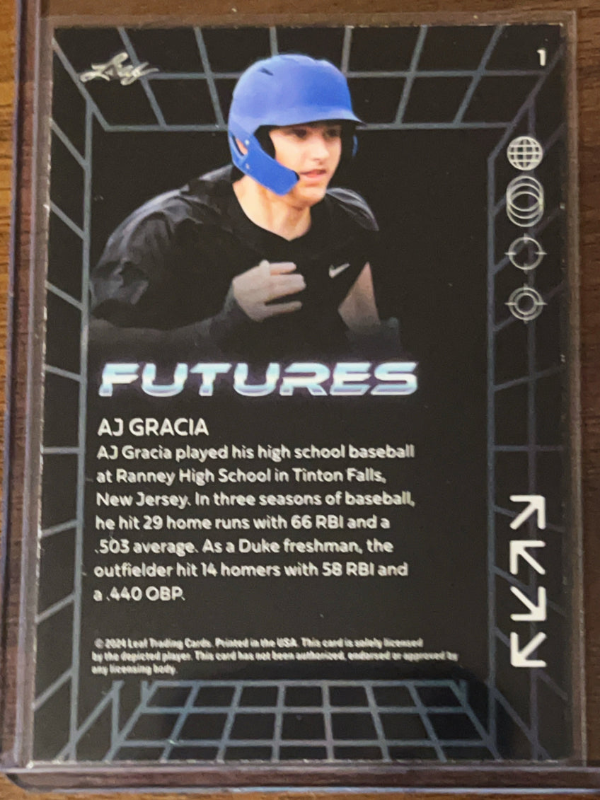 2024 Leaf Futures AJ Gracia #1 /249