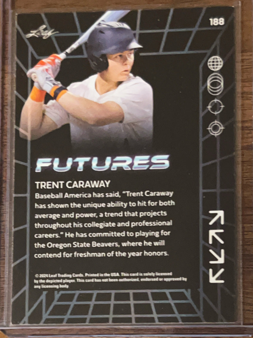 2024 Leaf Futures Trent Caraway #188