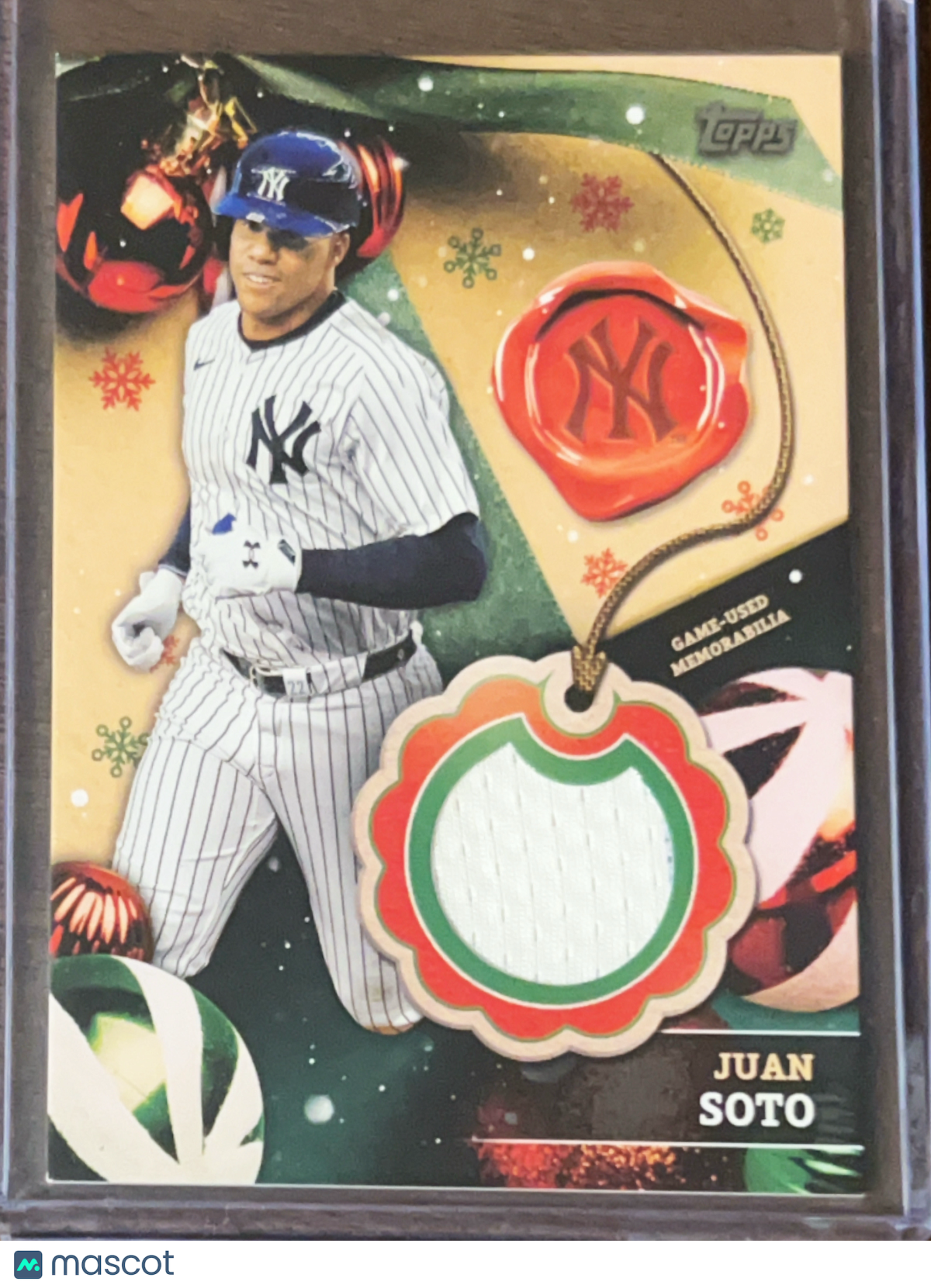 2024 Topps Holiday Mega Baseball Juan Soto #RC-JS Relic Game-Used Memorabilia
