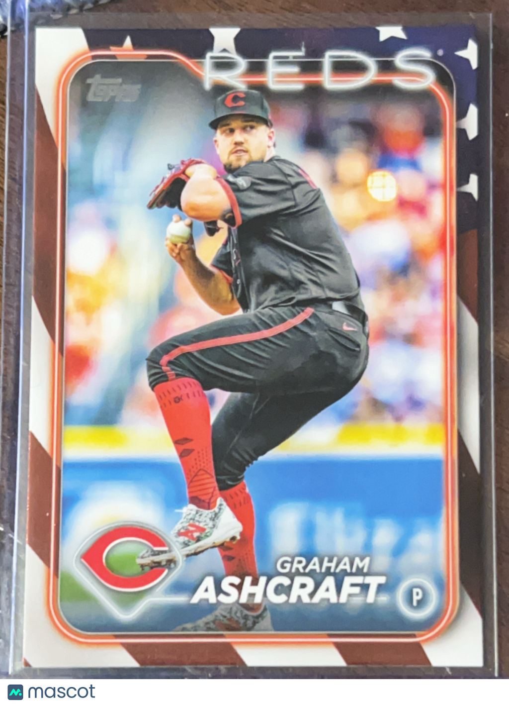 2024 Topps Series 2 Graham Ashcraft #652 Independence Day
