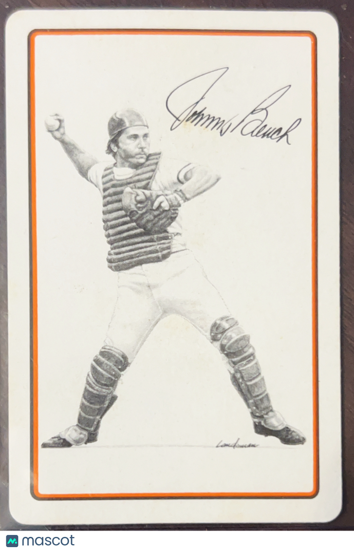 1974 The All-Time Greats Playing Cards Johnny Bench #9 of Hearts