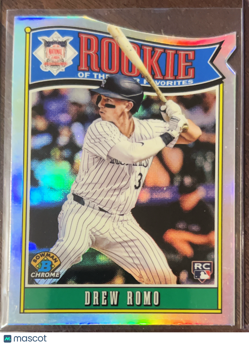2025 Bowman Chrome Rookie of the Year Favorites Drew Romo #ROY-9 Refractor RC