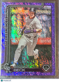 2025 Topps Series One Jordan Beck #139 Purple Foilboard