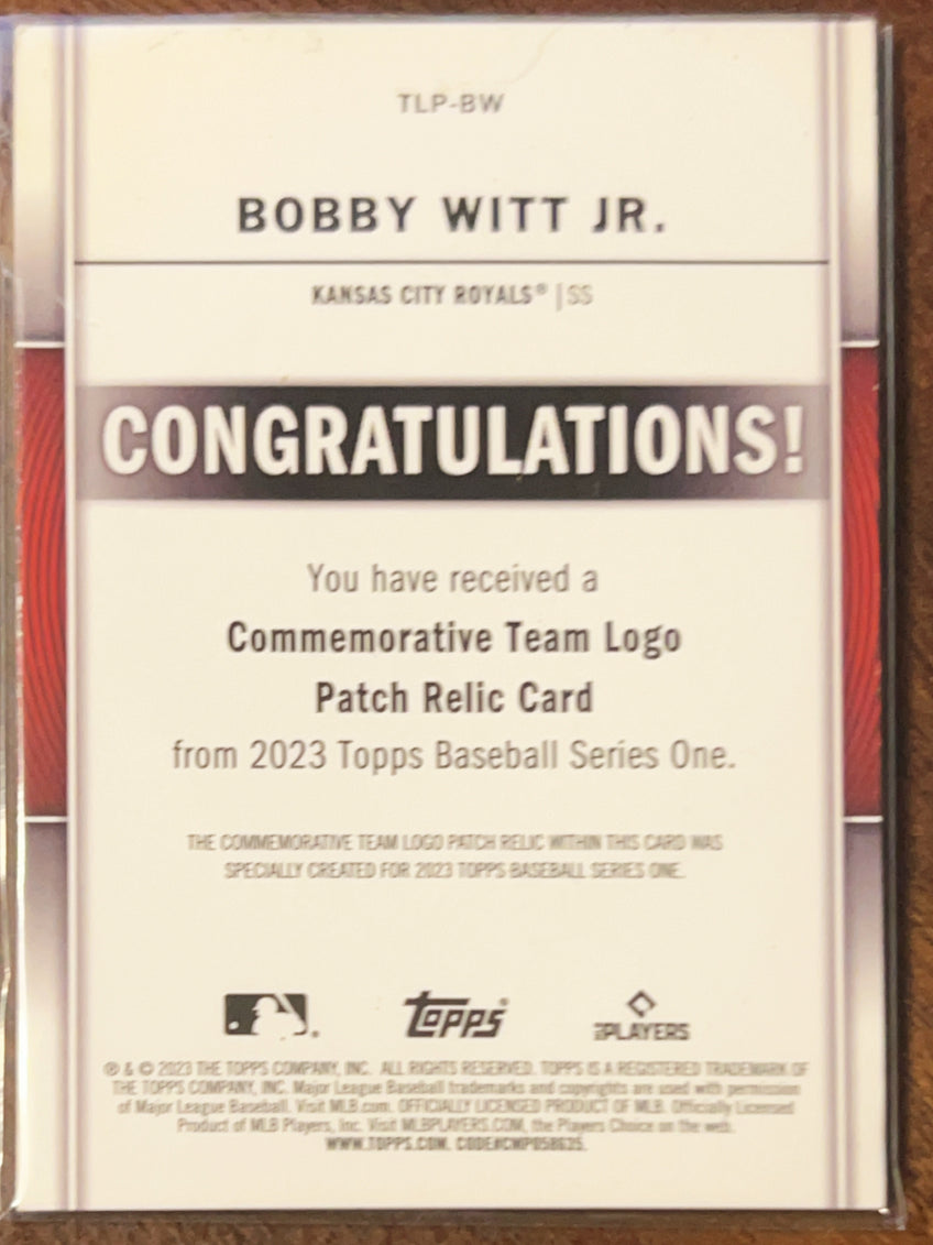 2023 Topps Baseball Series One Bobby Witt Jr. #TLP-BW