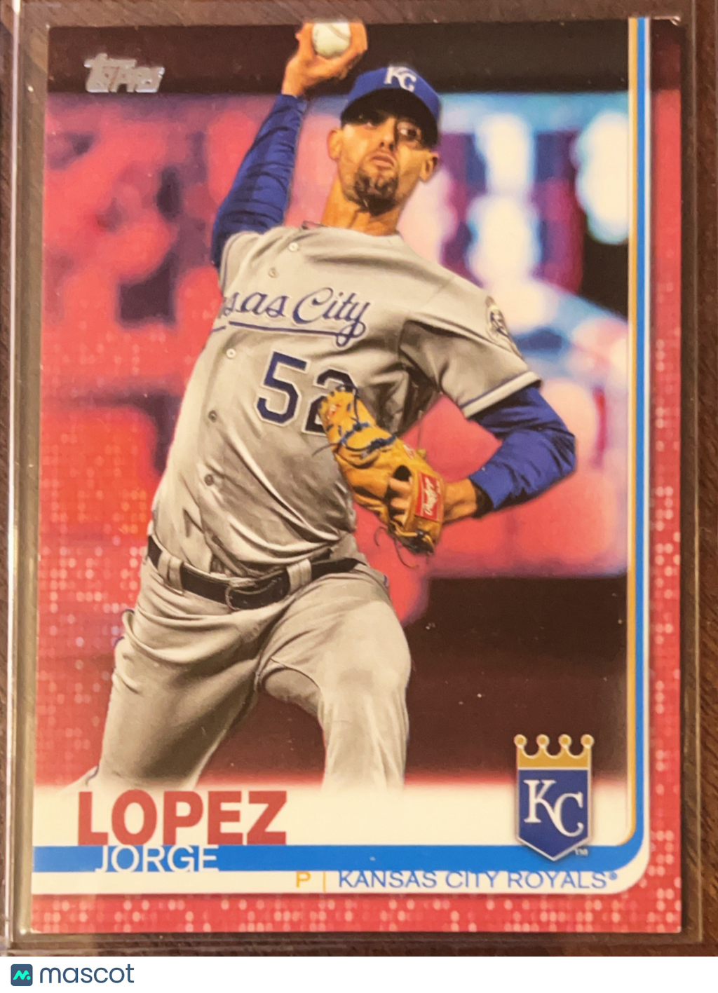 2019 Topps Series 2 Jorge Lopez #651 Independence Day /50