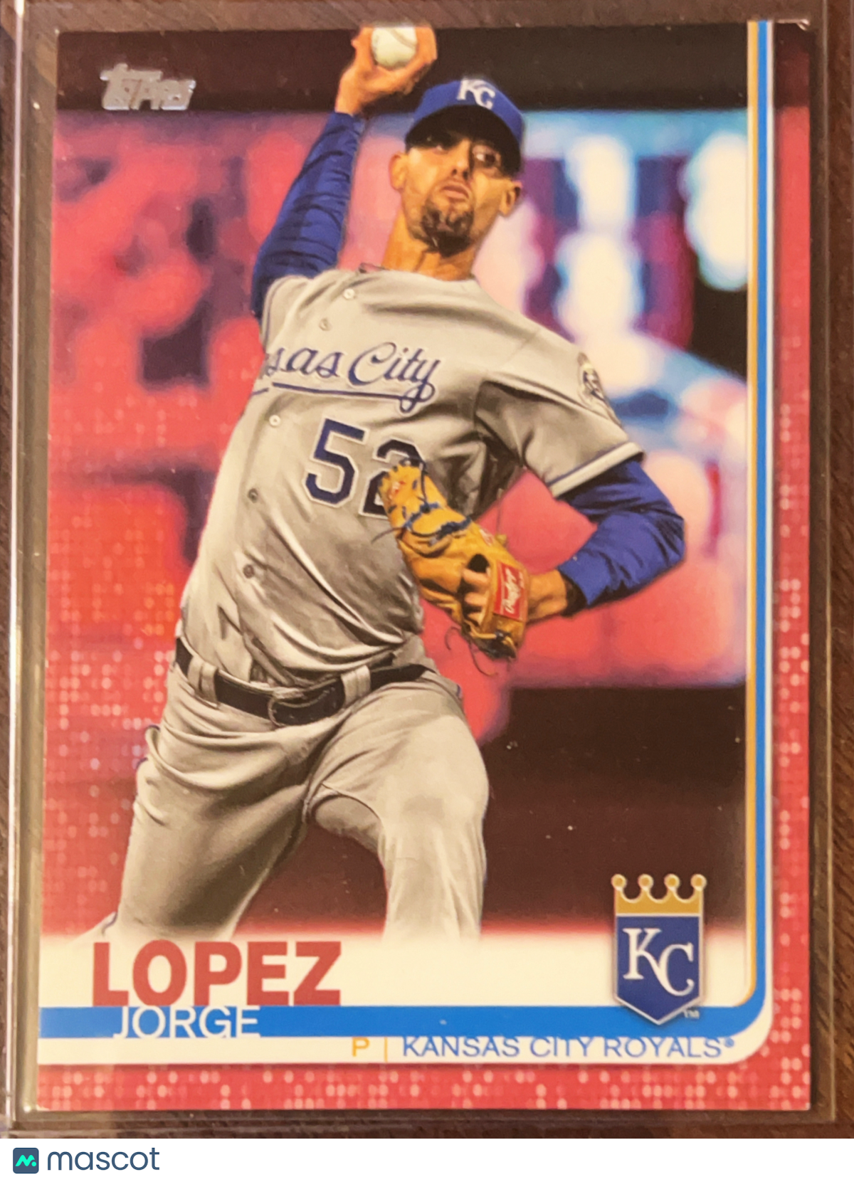 2019 Topps Series 2 Jorge Lopez #651 Independence Day /50