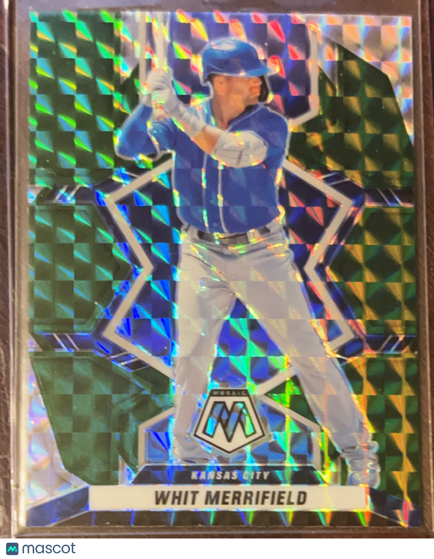 2022 Panini Mosaic Prizm Whit Merrifield #72 Green