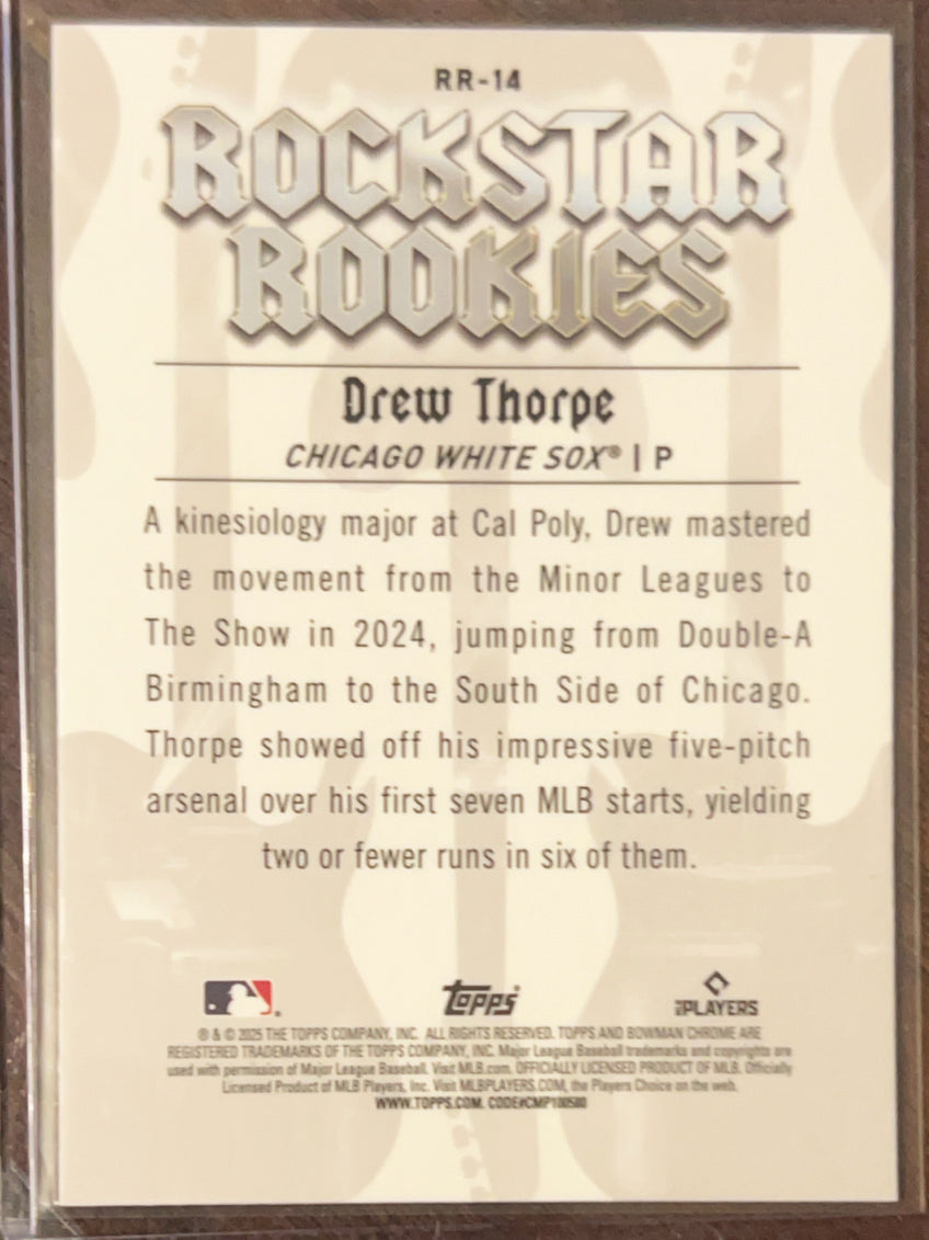 2025 Bowman Chrome Rockstar Rookies Drew Thorpe #RR-14 RC