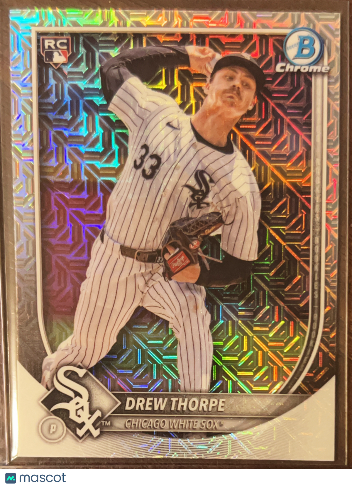 2024 Bowman Chrome Drew Thorpe #8 Mojo Refractor RC