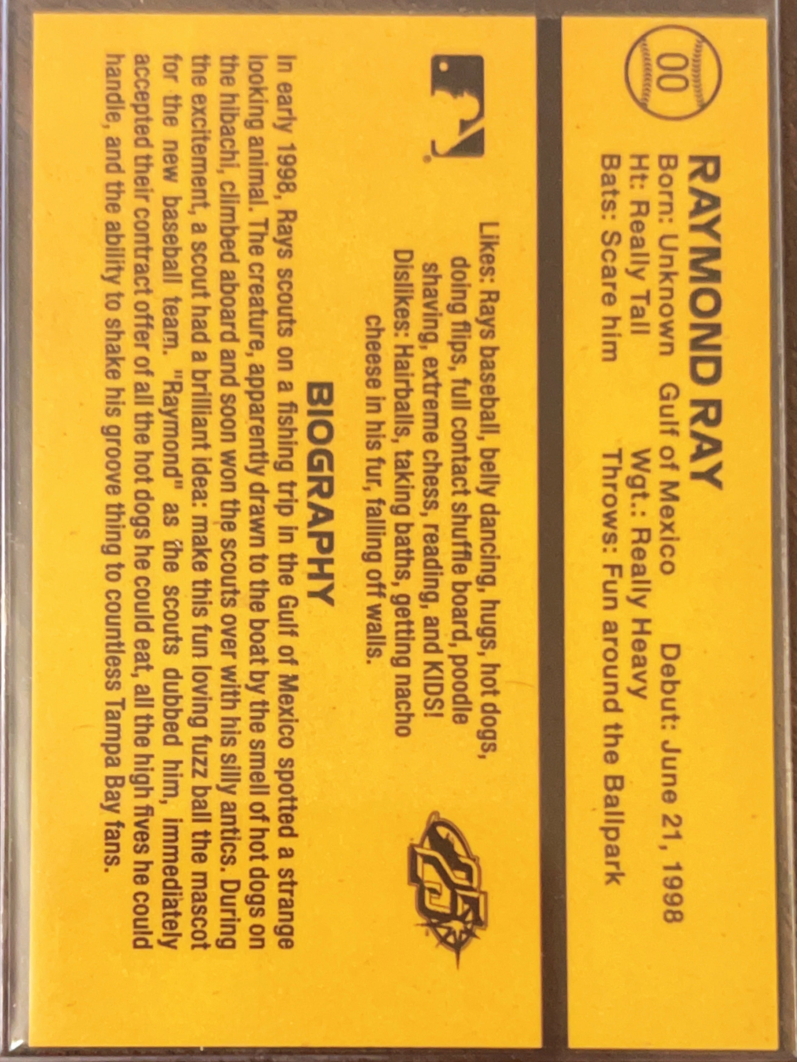 1998 Tampa Bay Devil Rays Fan Series Raymond #00