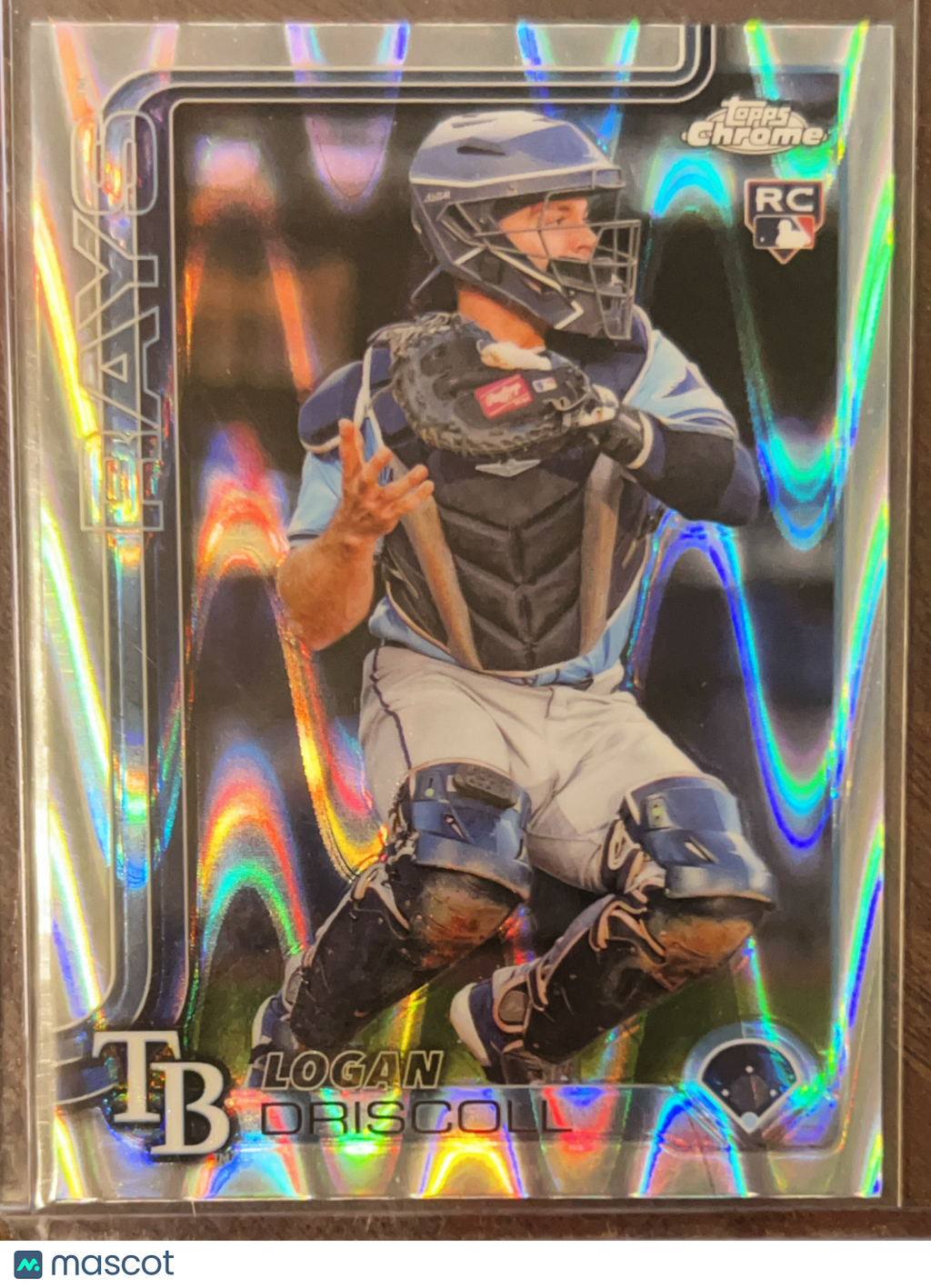 2025 Topps Chrome Logan Driscoll #185 RayWave Refractor RC