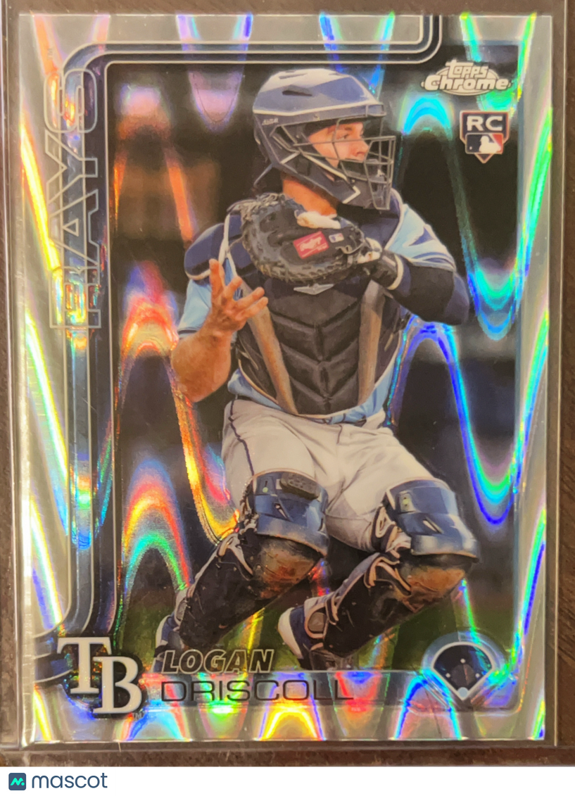 2025 Topps Chrome Logan Driscoll #185 RayWave Refractor RC