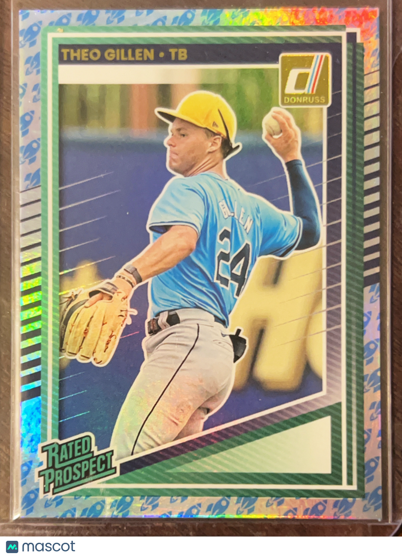2025 Panini Donruss Baseball Theo Gillen #172 Rocket Holo