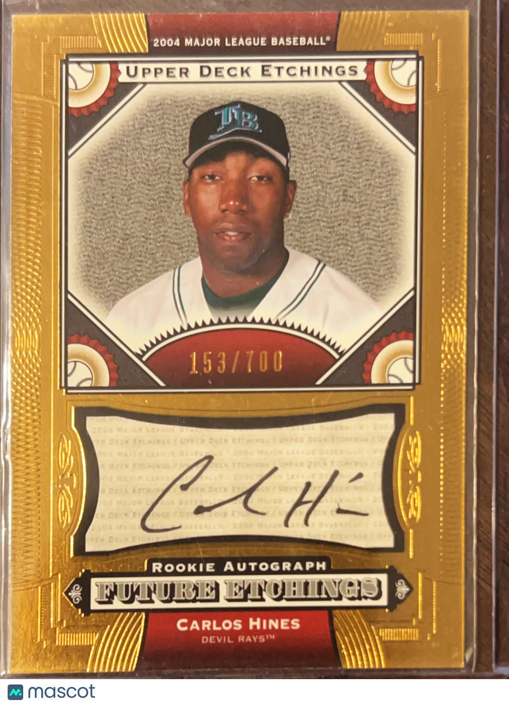 2004 Upper Deck Etchings Future Etchings Carlos Hines #124 /700 Auto