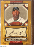 2004 Upper Deck Etchings Future Etchings Carlos Hines #124 /700 Auto