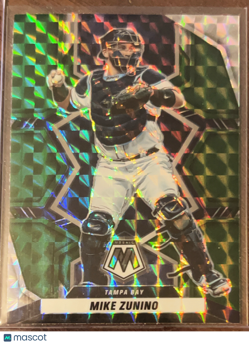 2022 Panini Mosaic Prizm Mike Zunino #160 Green