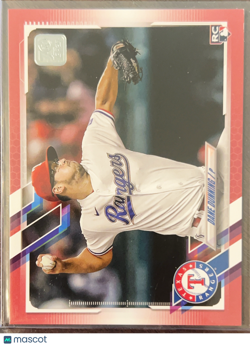 2021 Topps Update Series Dane Dunning #US14 Mothers Day Hot Pink /50 RC