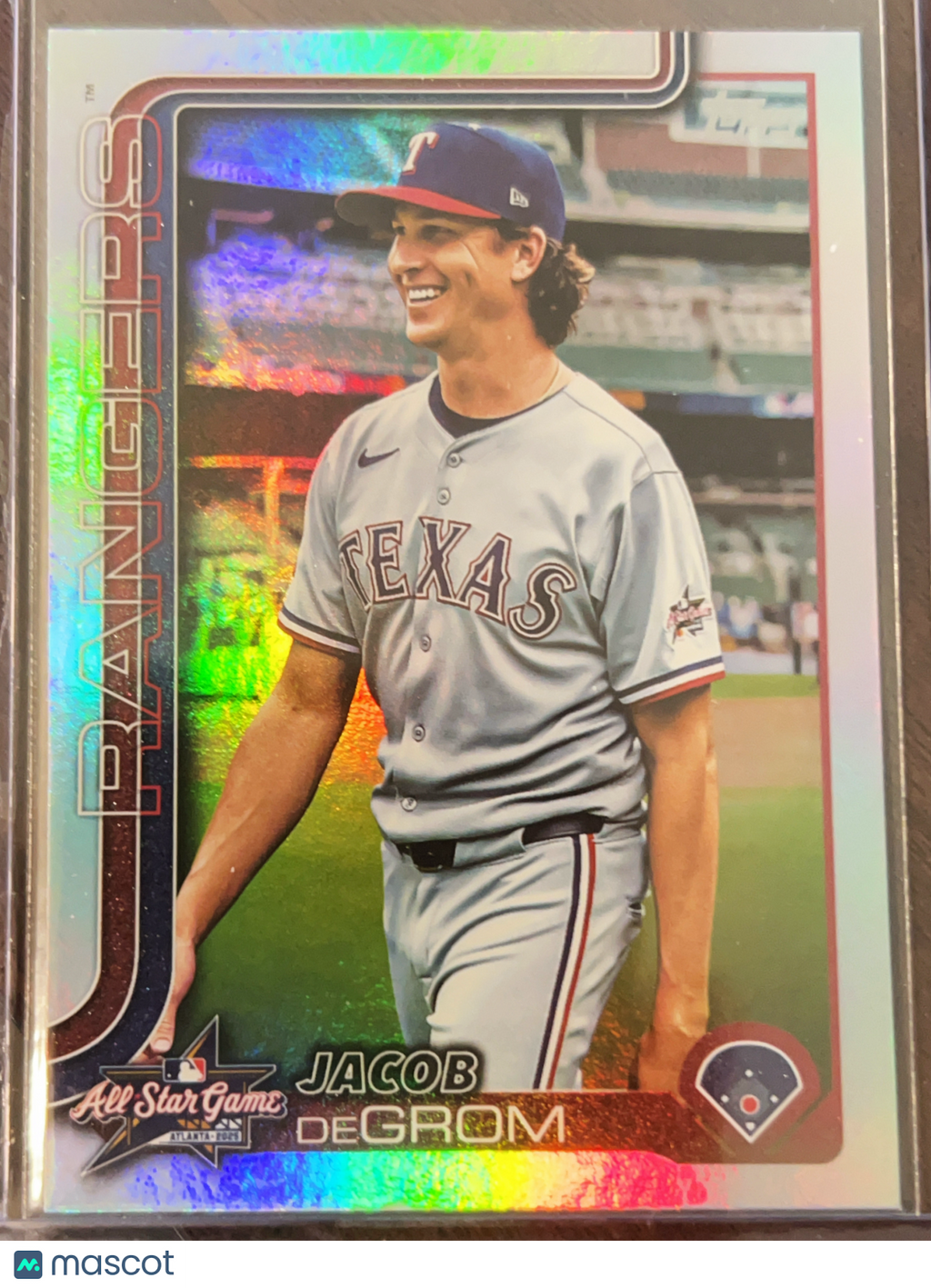 2025 Topps Update Series Jacob deGrom #ASG-36 Rainbow Foil