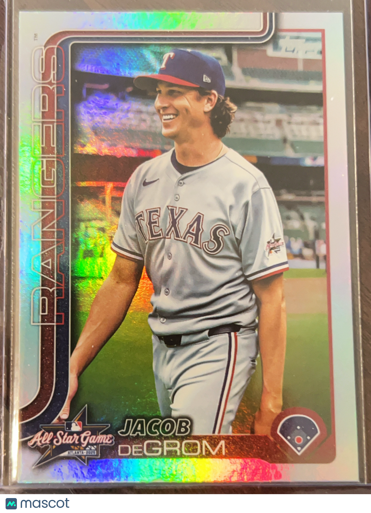 2025 Topps Update Series Jacob deGrom #ASG-36 Rainbow Foil