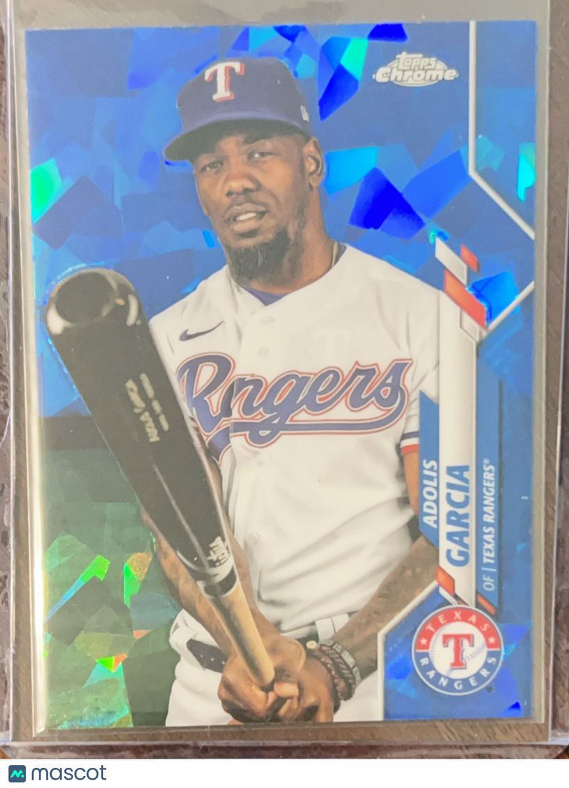 2020 Topps Chrome Update Adolis Garcia #U-166 Blue Sapphire Refractor