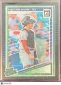 2025 Panini Donruss Optic Prizm Malcolm Moore #124 Black Disco