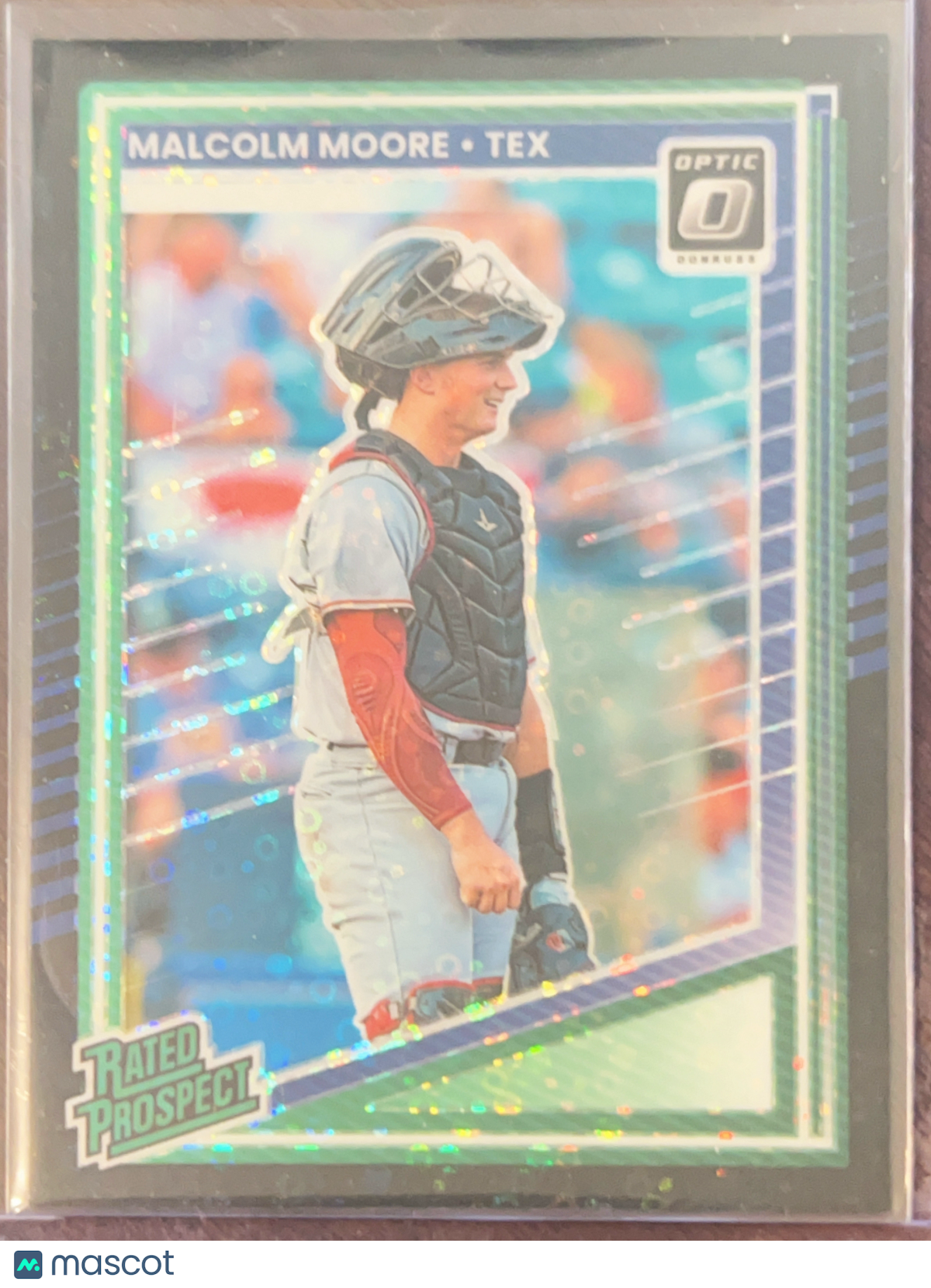 2025 Panini Donruss Optic Prizm Malcolm Moore #124 Black Disco