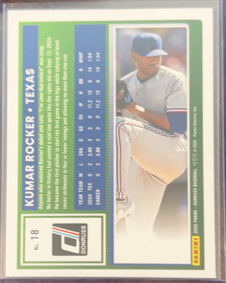 2025 Panini Donruss Kumar Rocker #18 Liberty Holo