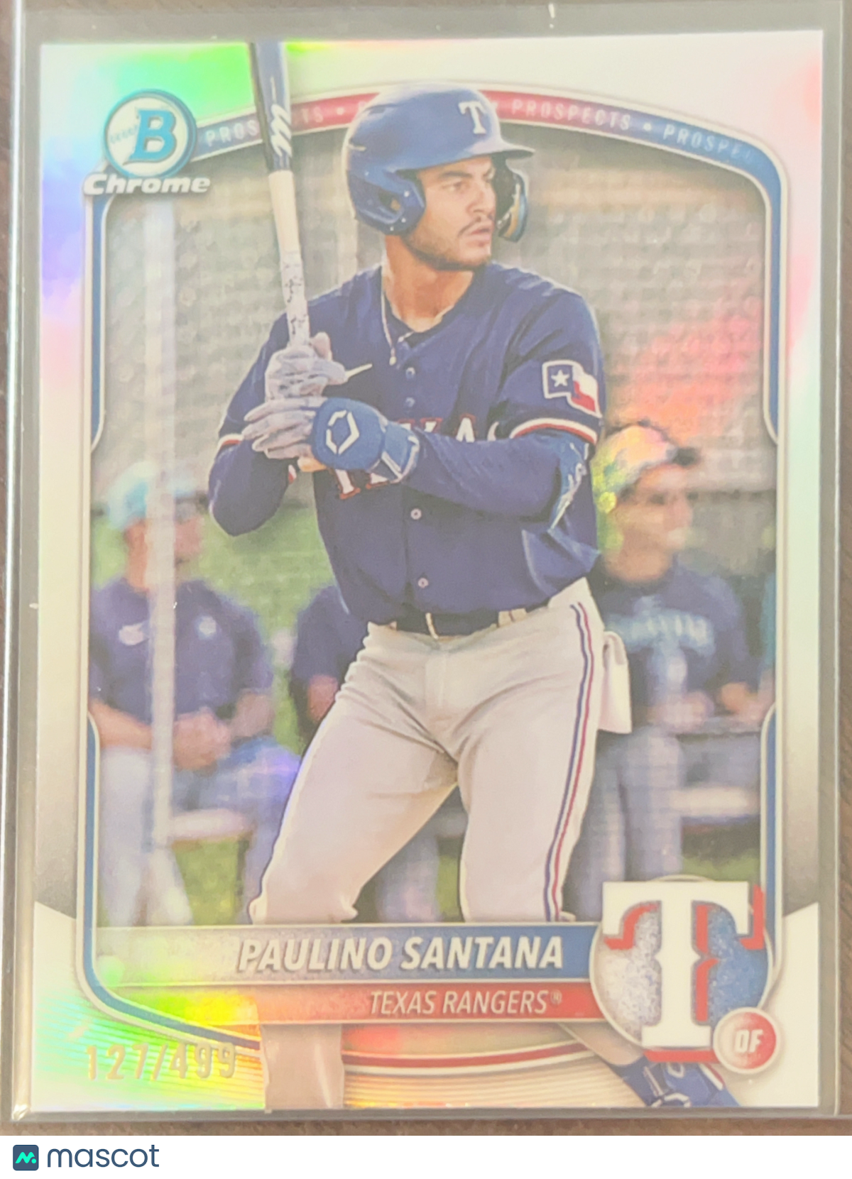 2024 Topps Bowman Chrome Paulino Santana #BCP-72 Refractor /499
