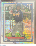2024 Bowman Chrome Paulino Santana #BCP-245 Shimmer 1st Bowman
