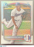 2025 Bowman Chrome Mojo Winston Santos #BCP-121 Refractor