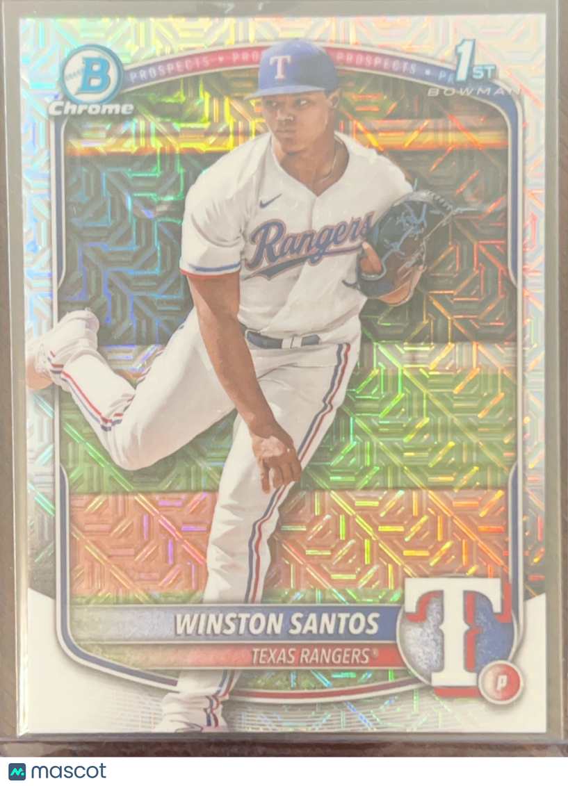 2025 Bowman Chrome Mojo Winston Santos #BCP-121 Refractor
