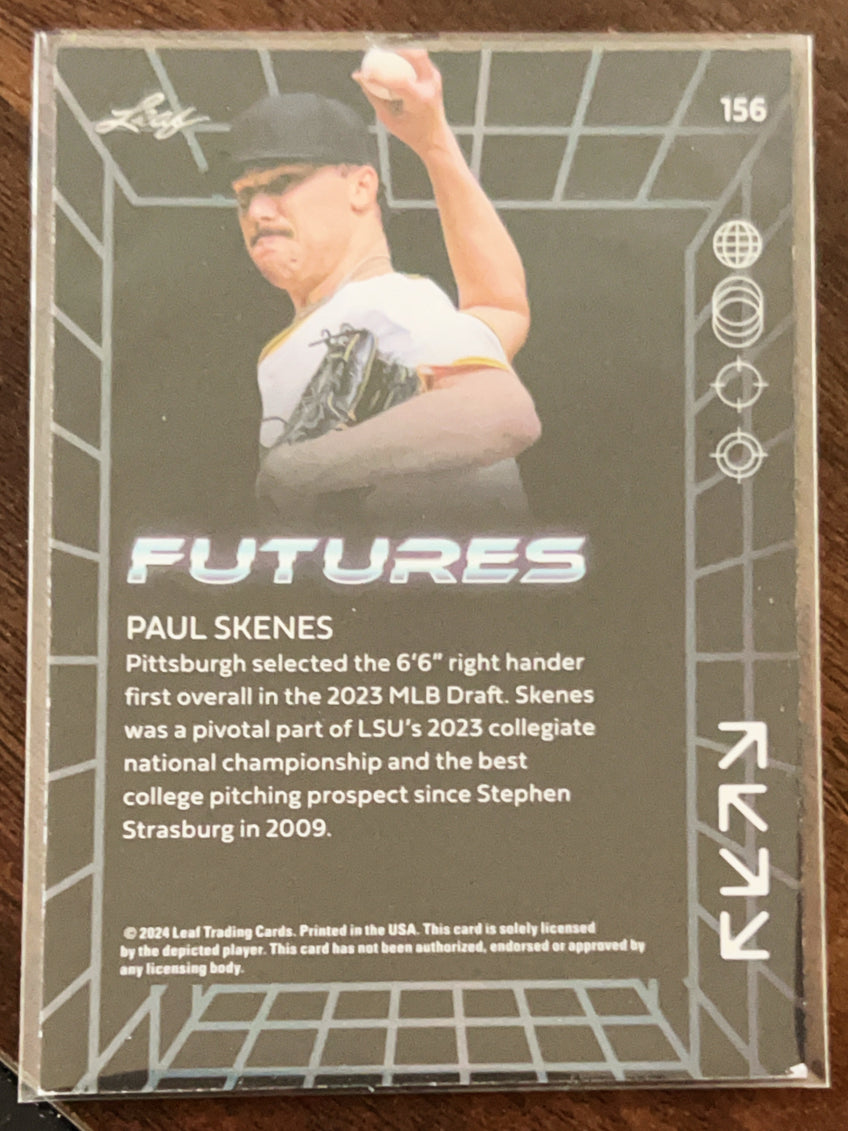 2024 Leaf Futures Paul Skenes #156 /249