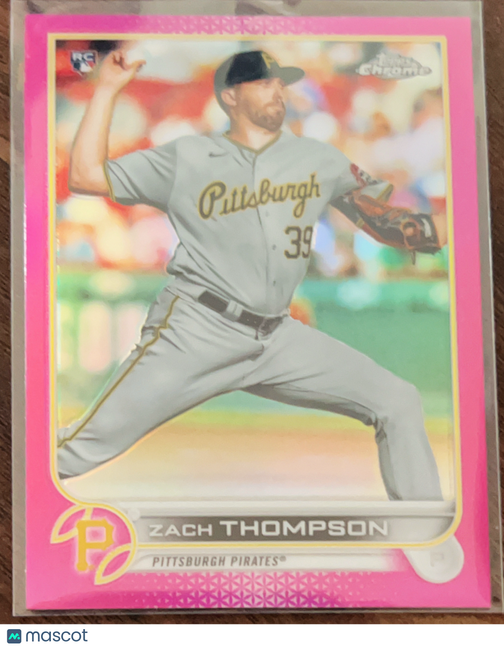 2022 Topps Chrome Zach Thompson #30 Pink Refractor RC