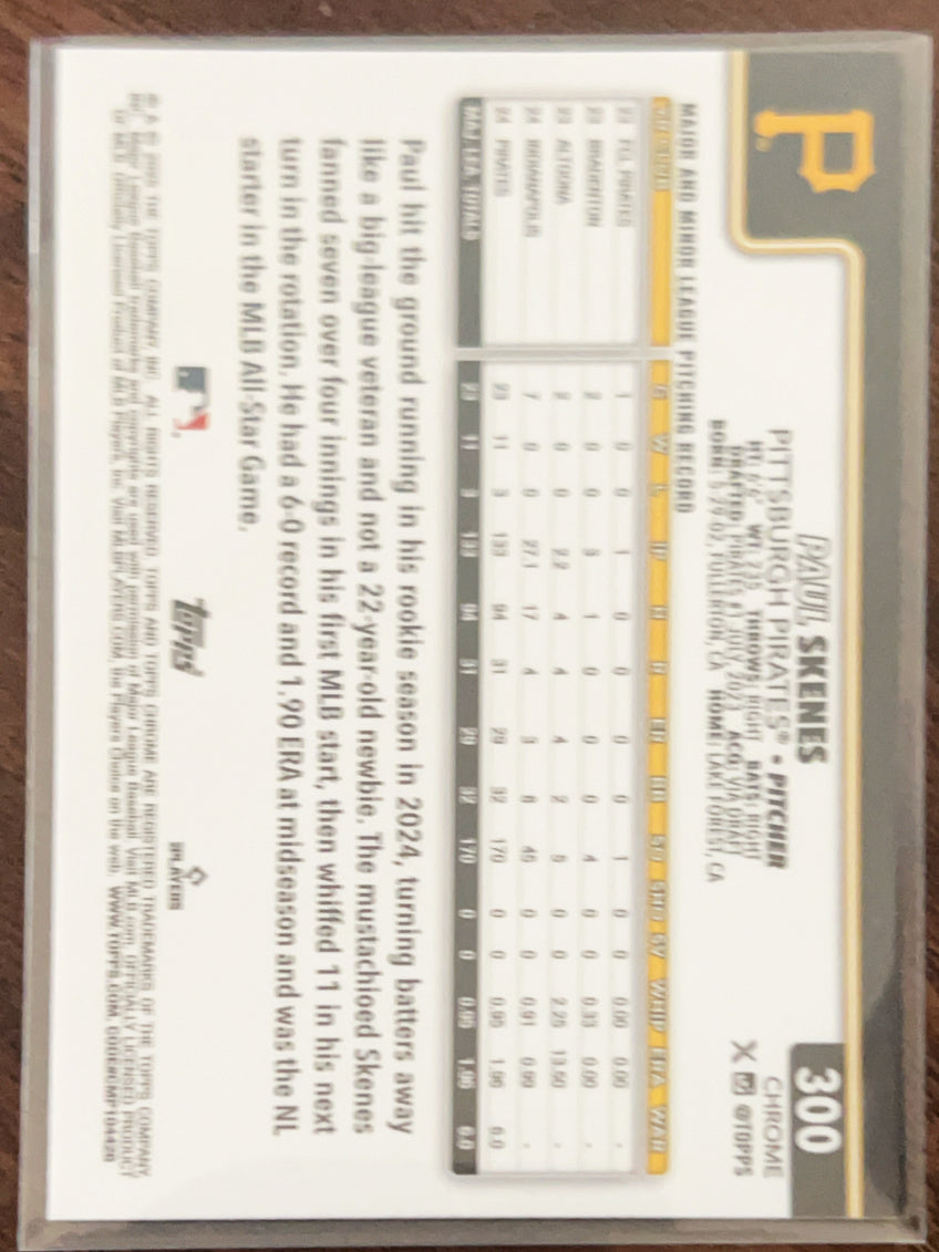 2024 Topps Chrome Paul Skenes #300