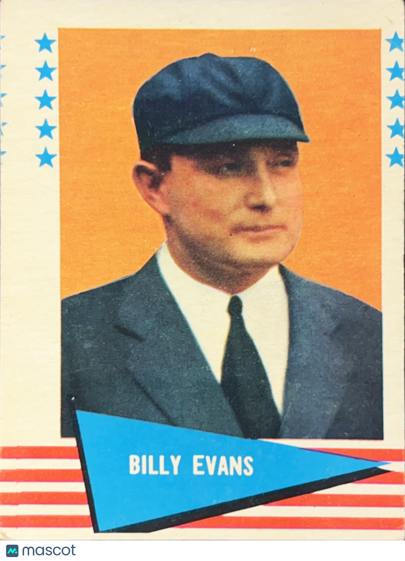 1961 Fleer Baseball Greats Billy Evans #22