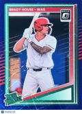 2025 Panini Donruss Optic Prizm Brady House #150 Blue Velocity Rated Prospect