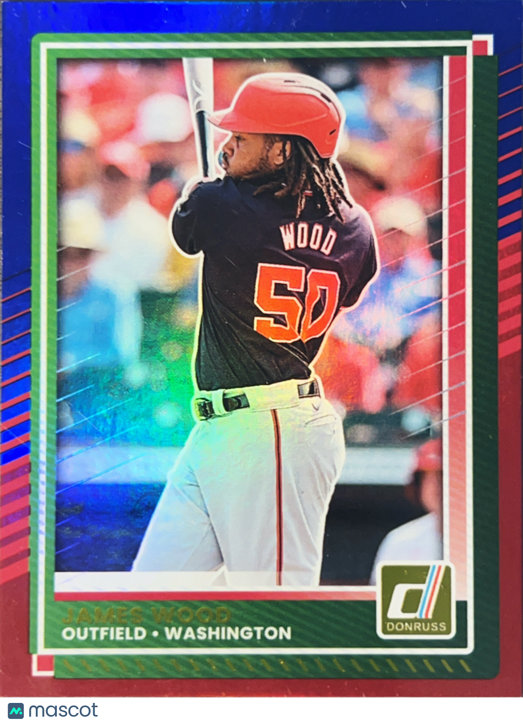 2025 Panini Donruss Baseball James Wood #41 Blue Holo