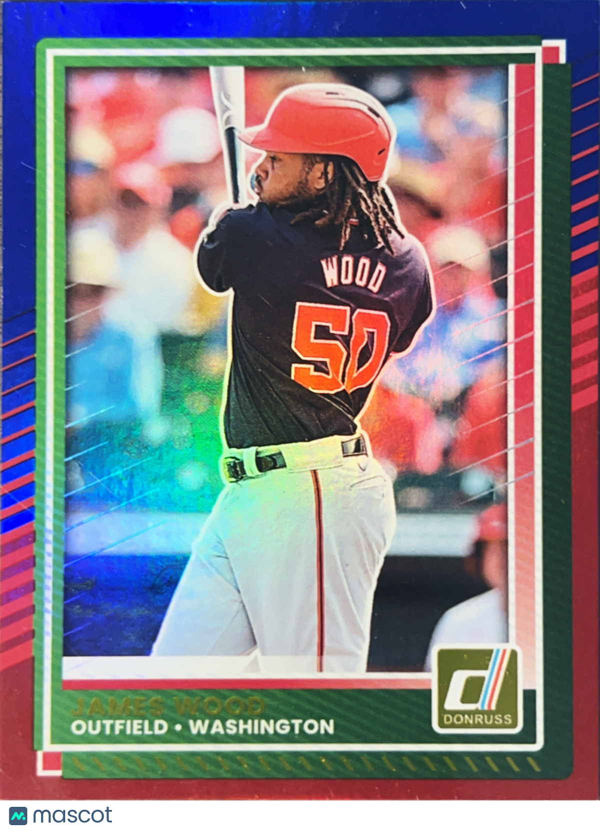 2025 Panini Donruss Baseball James Wood #41 Blue Holo