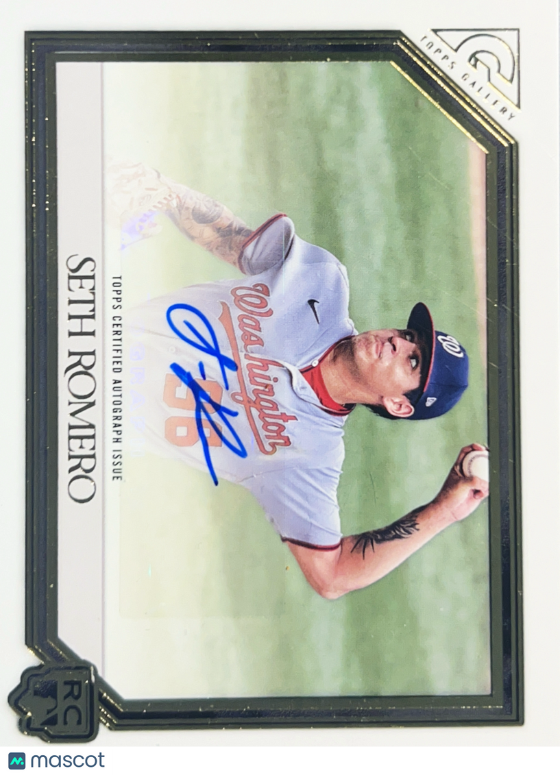2021 Topps Gallery Seth Romero #RA-SR RC