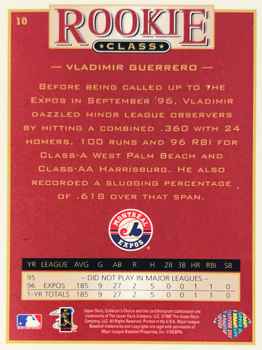1997 Upper Deck Collector's Choice Vladimir Guerrero #10