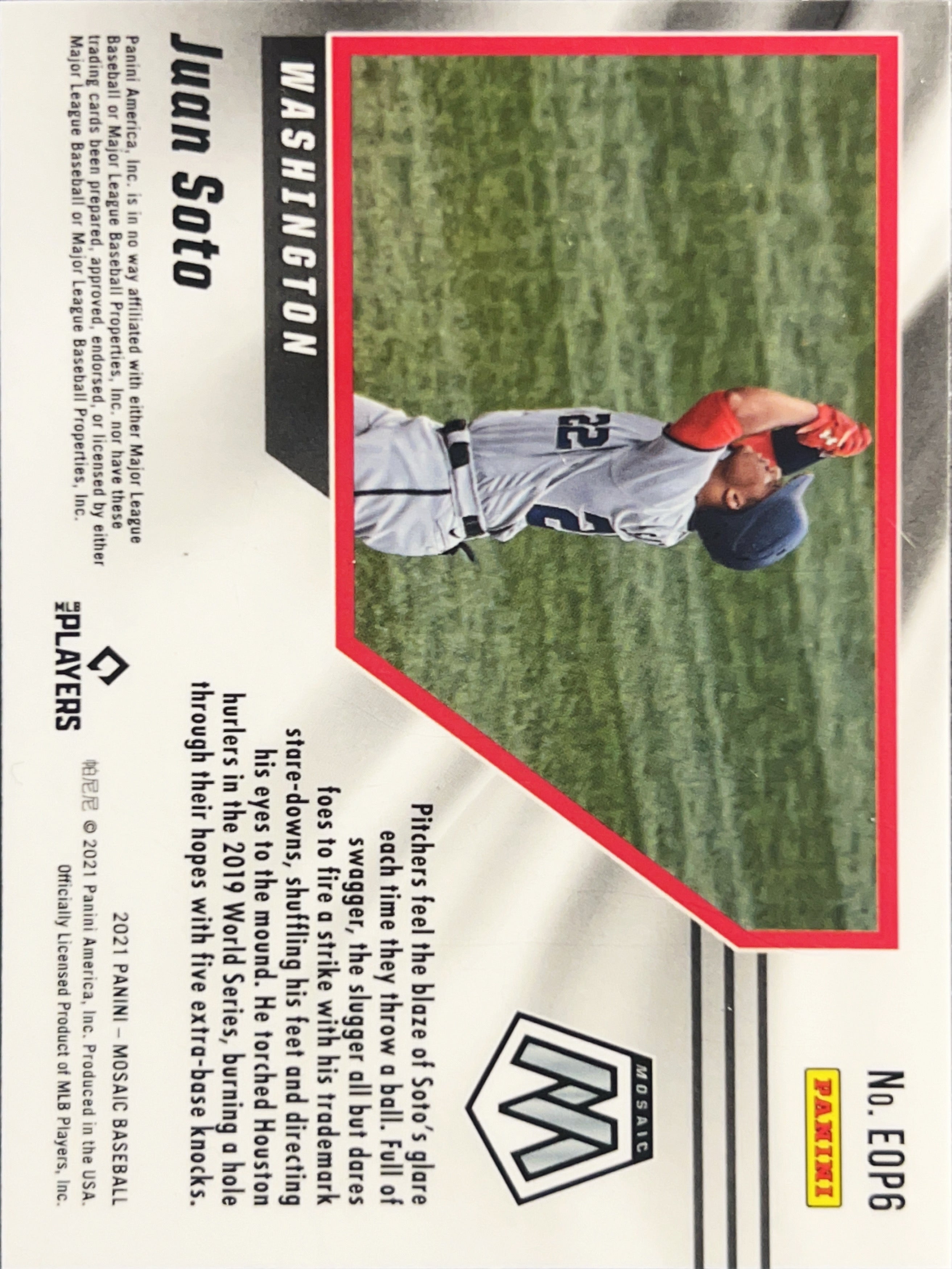 2021 Panini Mosaic Mosaic Baseball Juan Soto #EOP6