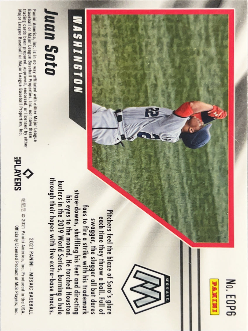 2021 Panini Mosaic Mosaic Baseball Juan Soto #EOP6