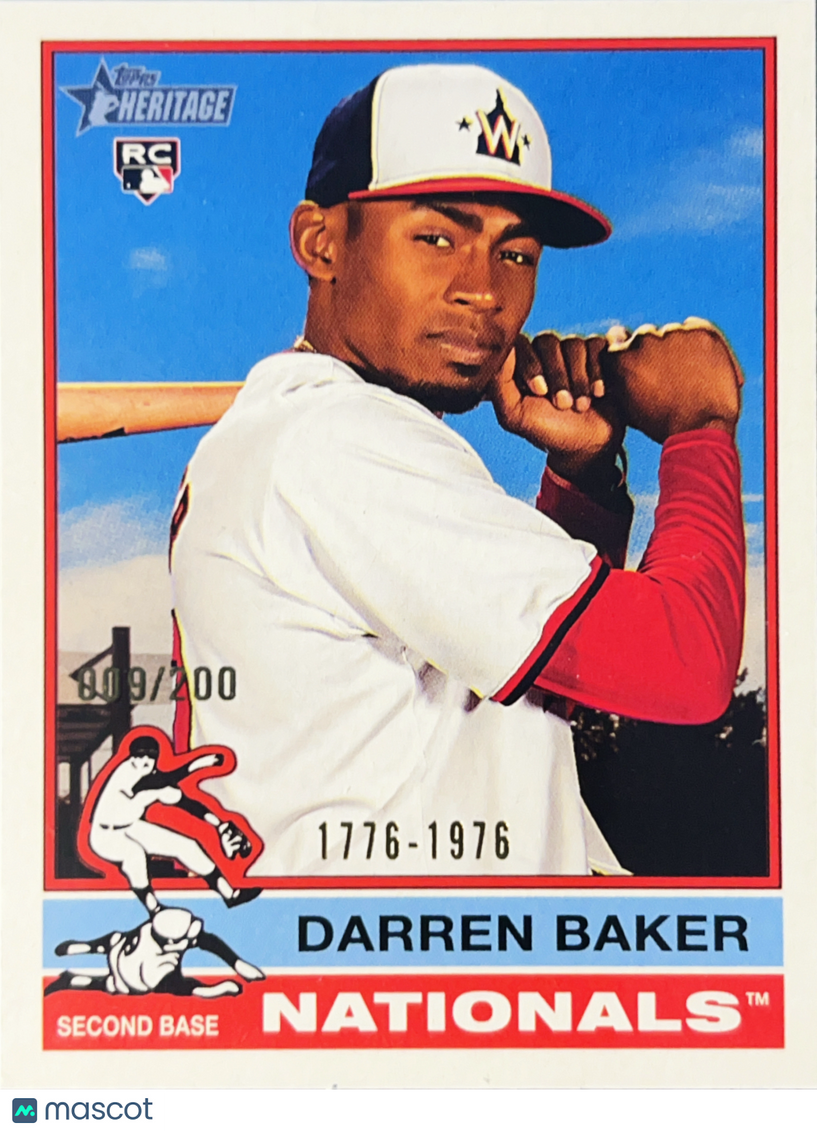 2025 Topps Heritage Darren Baker #301 /200 RC