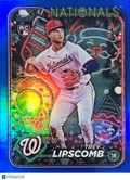 2024 Topps Holiday Trey Lipscomb #H91 Blue Glitter RC