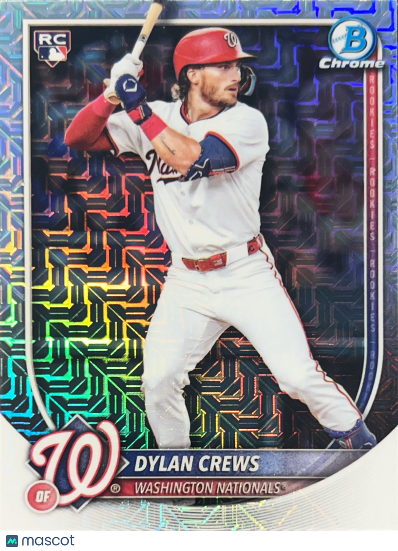 2025 Bowman Chrome Dylan Crews #42 Mega Box Mojo Refractor RC