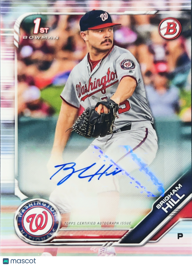 2019 Topps Bowman Brigham Hill #PA-BH
