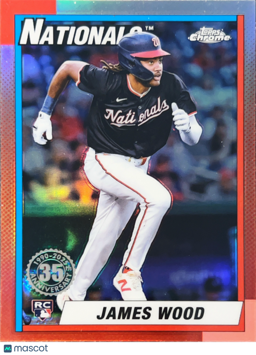 2025 Topps Chrome James Wood #90CB-15 RC