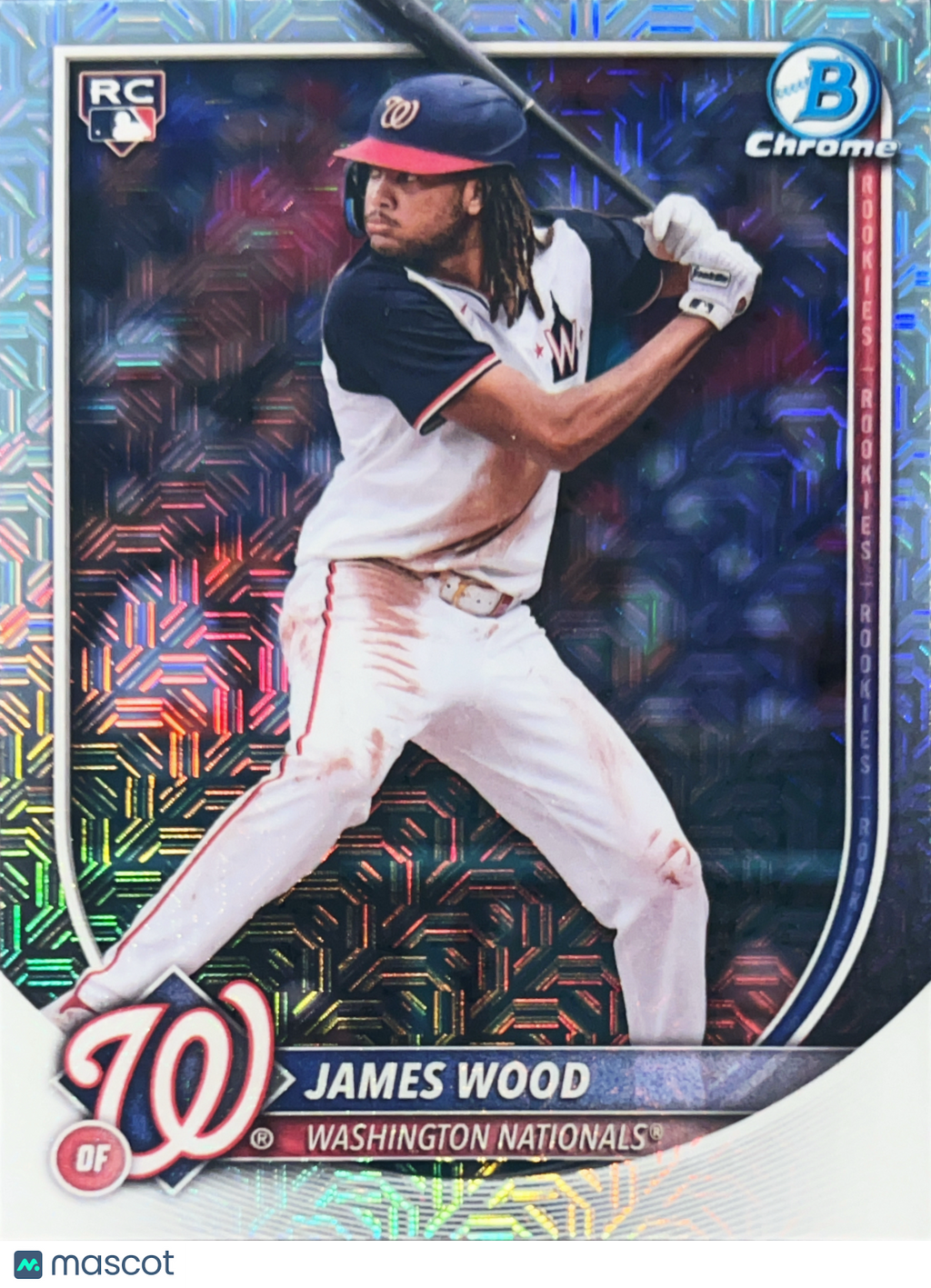 2025 Bowman Chrome James Wood #29 Mega Box Mojo Refractor RC